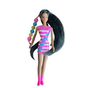 Vintage 1998 McDonalds Happy Meal Toy Barbie Bead Blast Christie